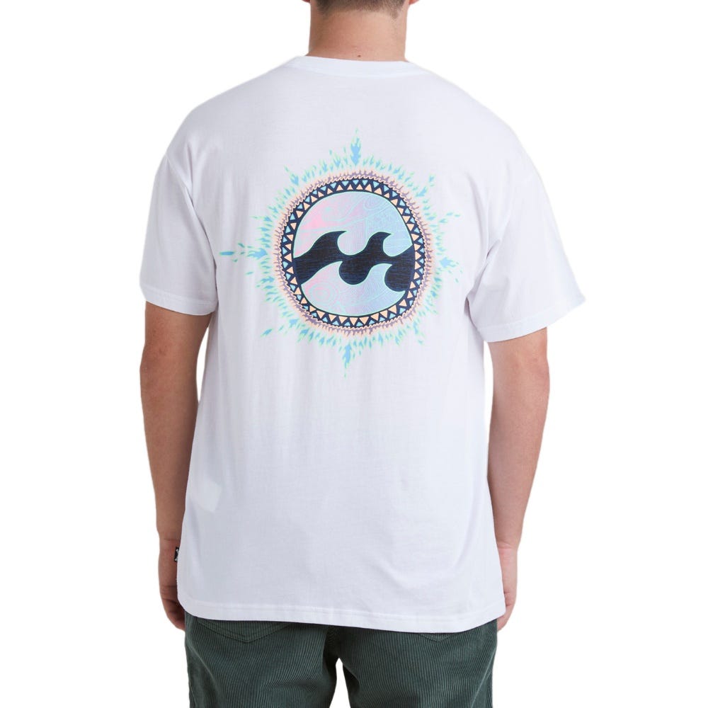 Mens Flame T-Shirt In White