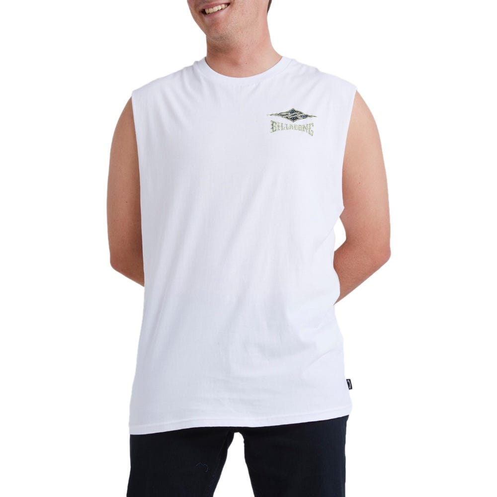 Mens Ridge Tank Top In White