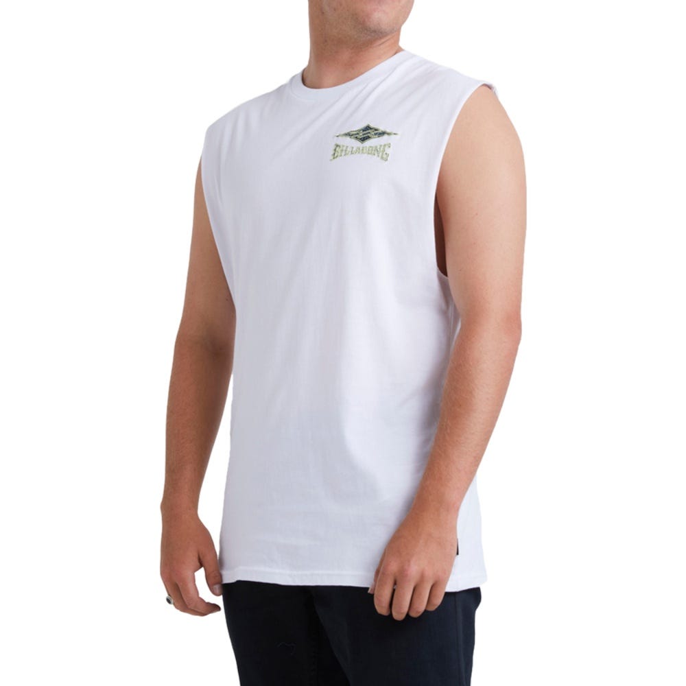 Mens Ridge Tank Top In White