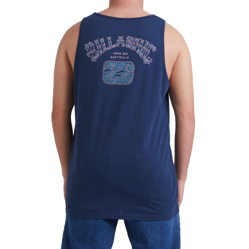Mens Heritage Arch Tank Top In Dark Blue