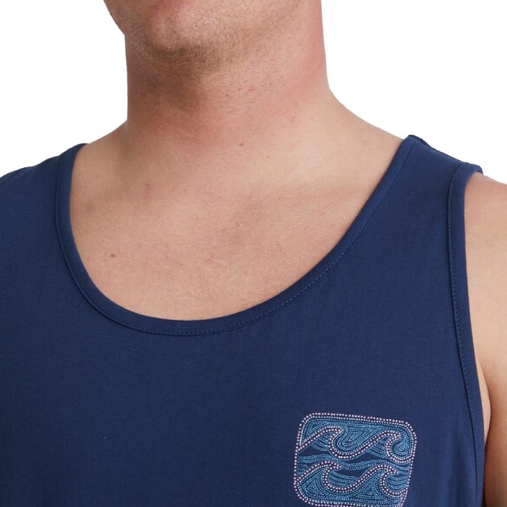 Mens Heritage Arch Tank Top In Dark Blue