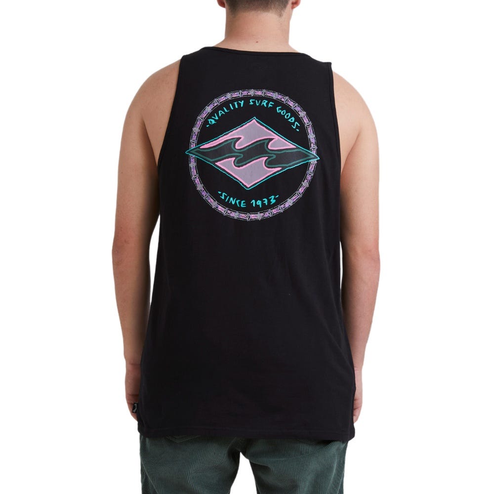 Mens Rotar Diamond Tank In Black