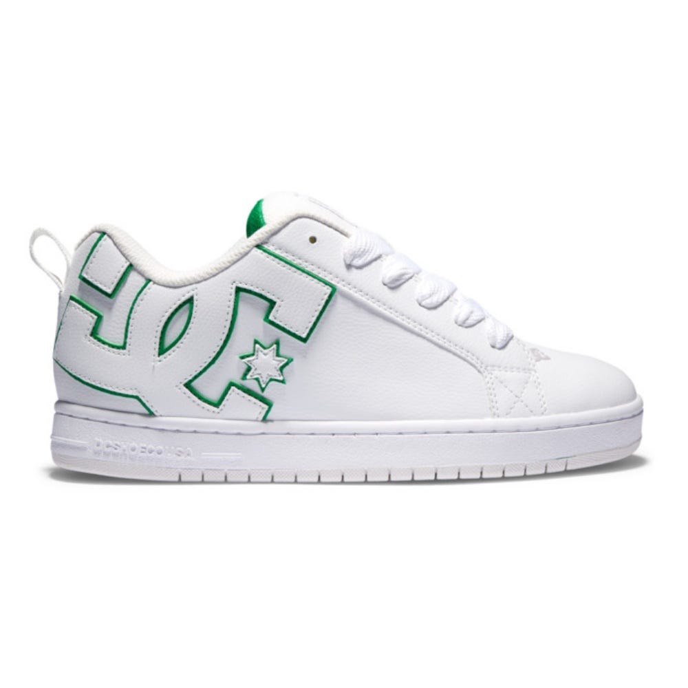 Mens Court Graffik Shoes In White/Green
