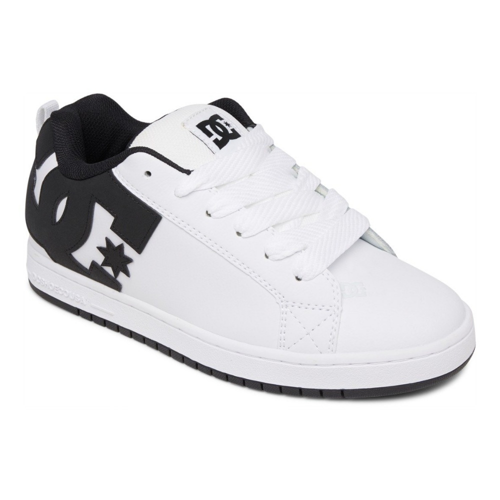Mens Court Graffik Shoes In White/Black