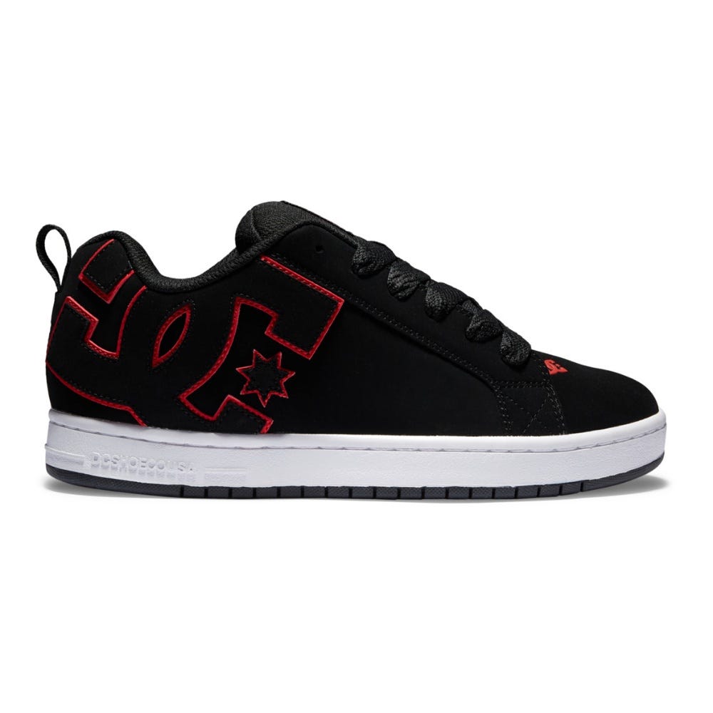 Mens Court Graffik Shoes In Black/Red/White
