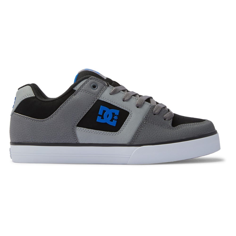 Mens Pure Leather Shoes In Black/Grey/Blue