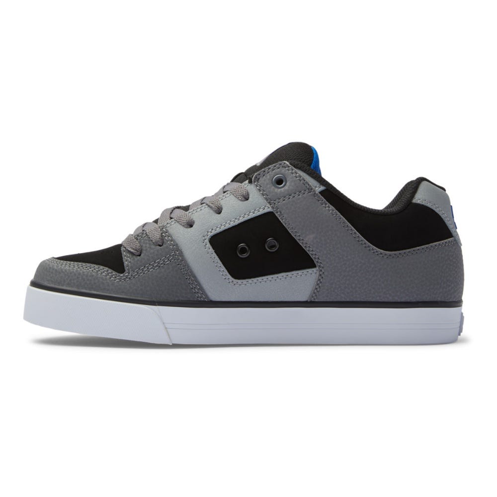 Mens Pure Leather Shoes In Black/Grey/Blue