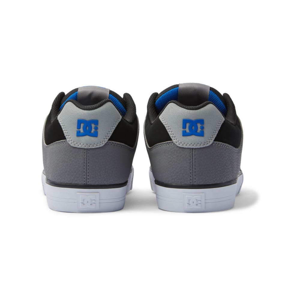 Mens Pure Leather Shoes In Black/Grey/Blue