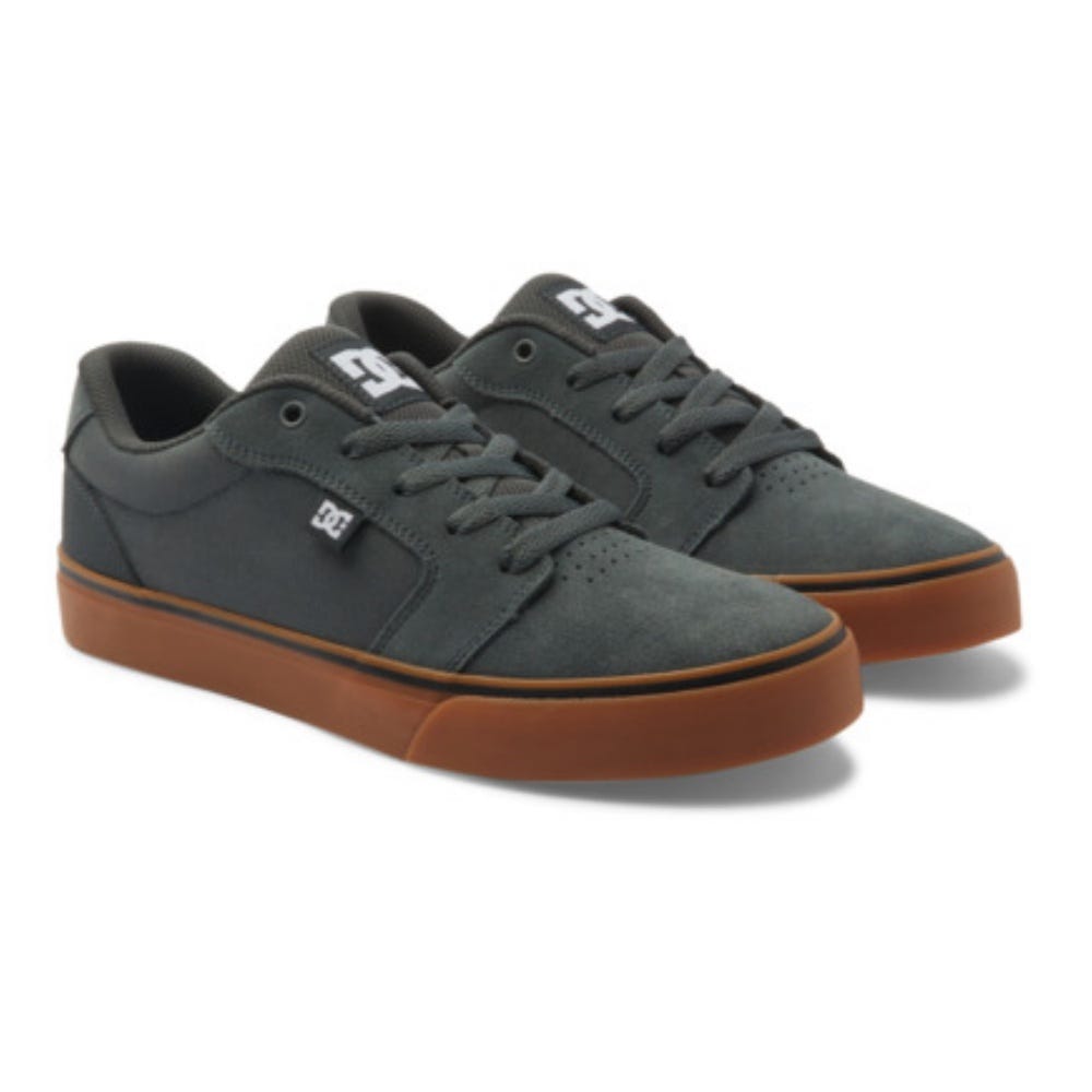 Mens Anvil Shoes In Dark Grey/White