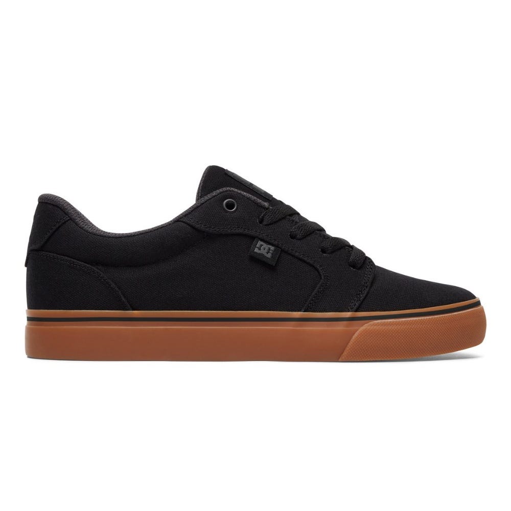Mens Anvil Canvas Shoes In Black/Gum