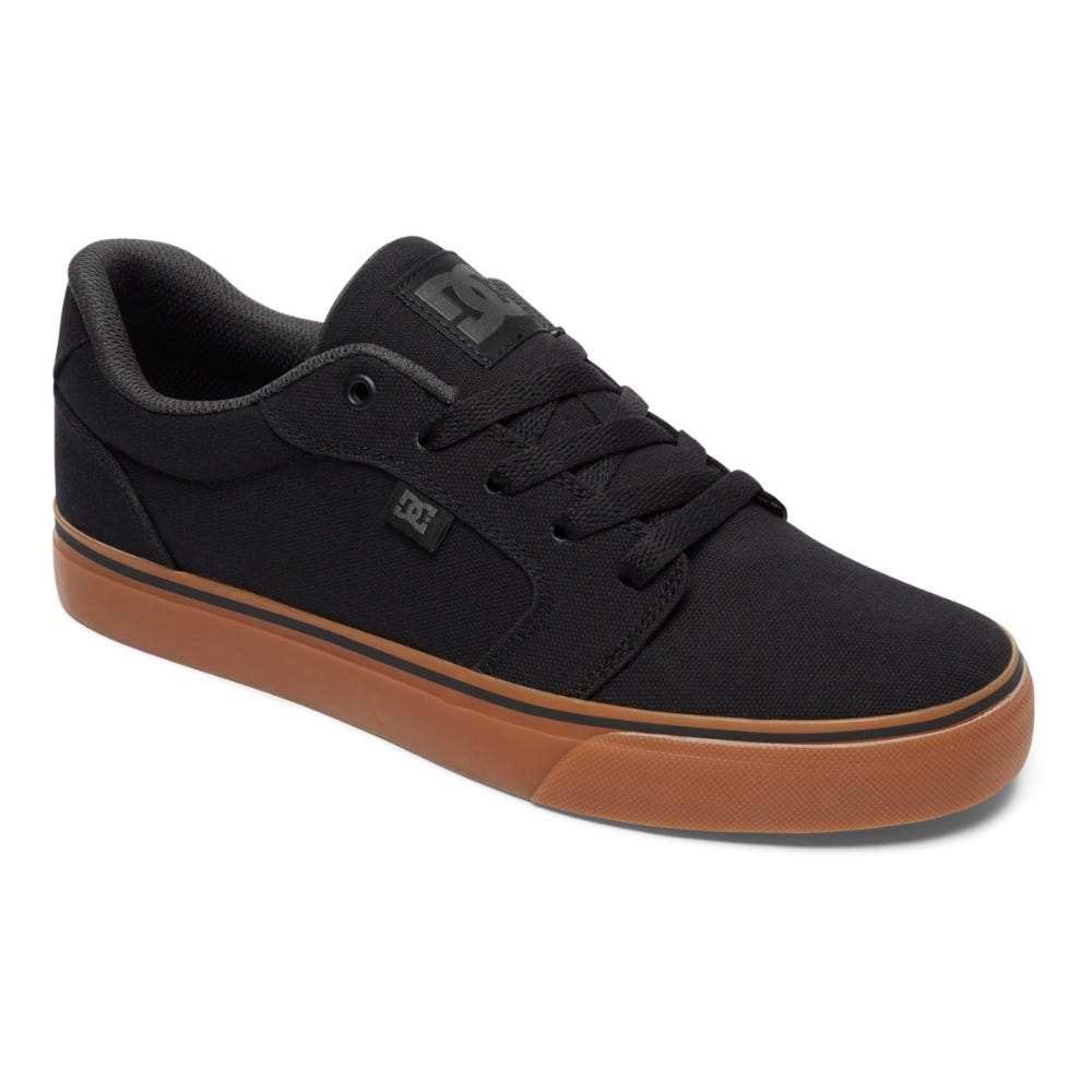 Mens Anvil Canvas Shoes In Black/Gum