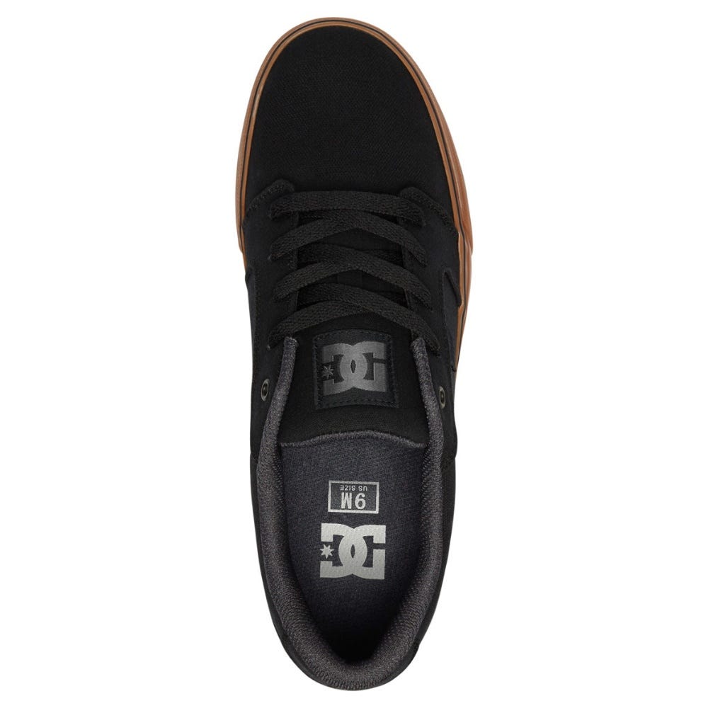 Mens Anvil Canvas Shoes In Black/Gum