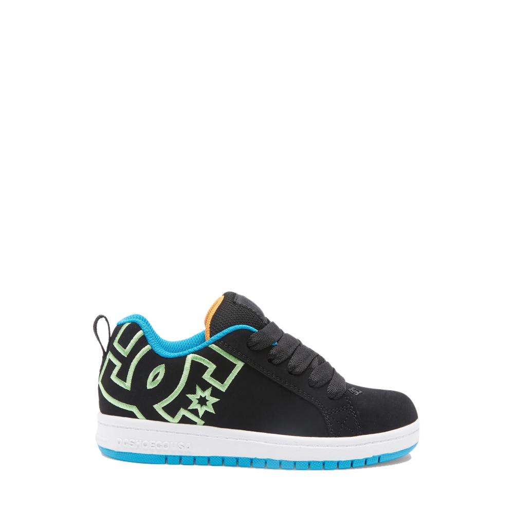 Boys Court Graffik Shoes In Black/White/Green