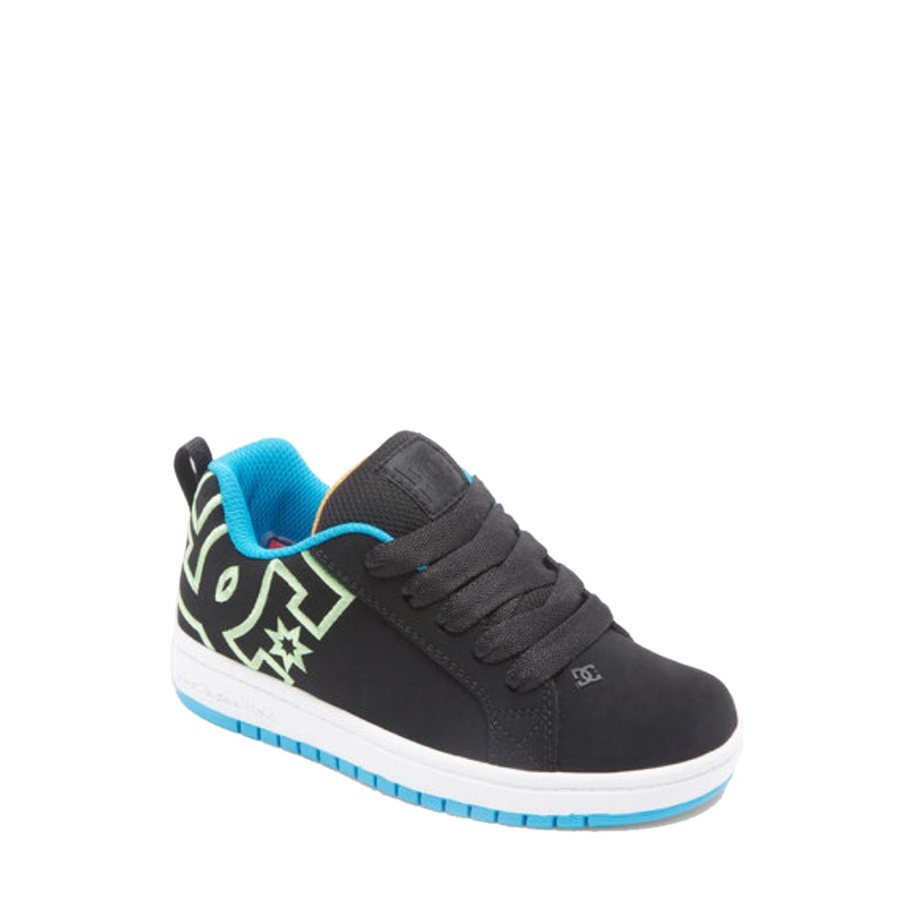 Boys Court Graffik Shoes In Black/White/Green