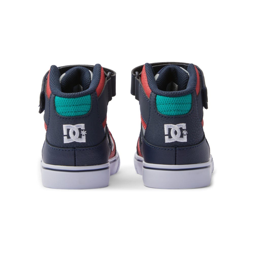 Boy's Pure High Elastic Lace High-Top Shoes In Heather Grey/Navy