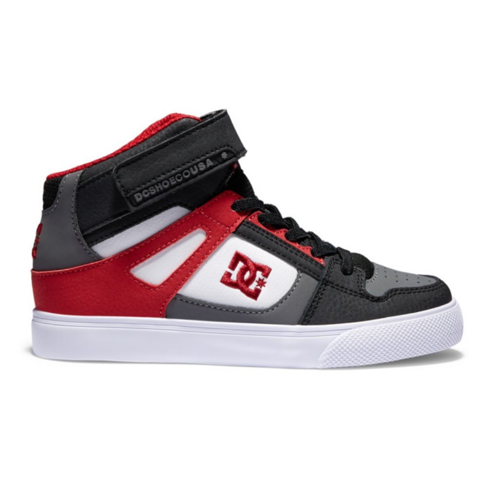 Boys Pure High-Top Ev In White/Grey/Red
