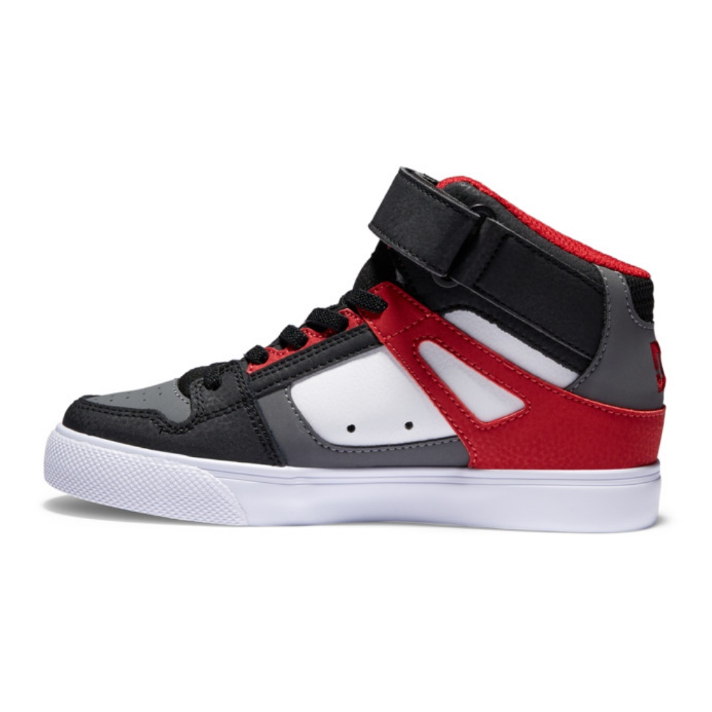 Boys Pure High-Top Ev In White/Grey/Red