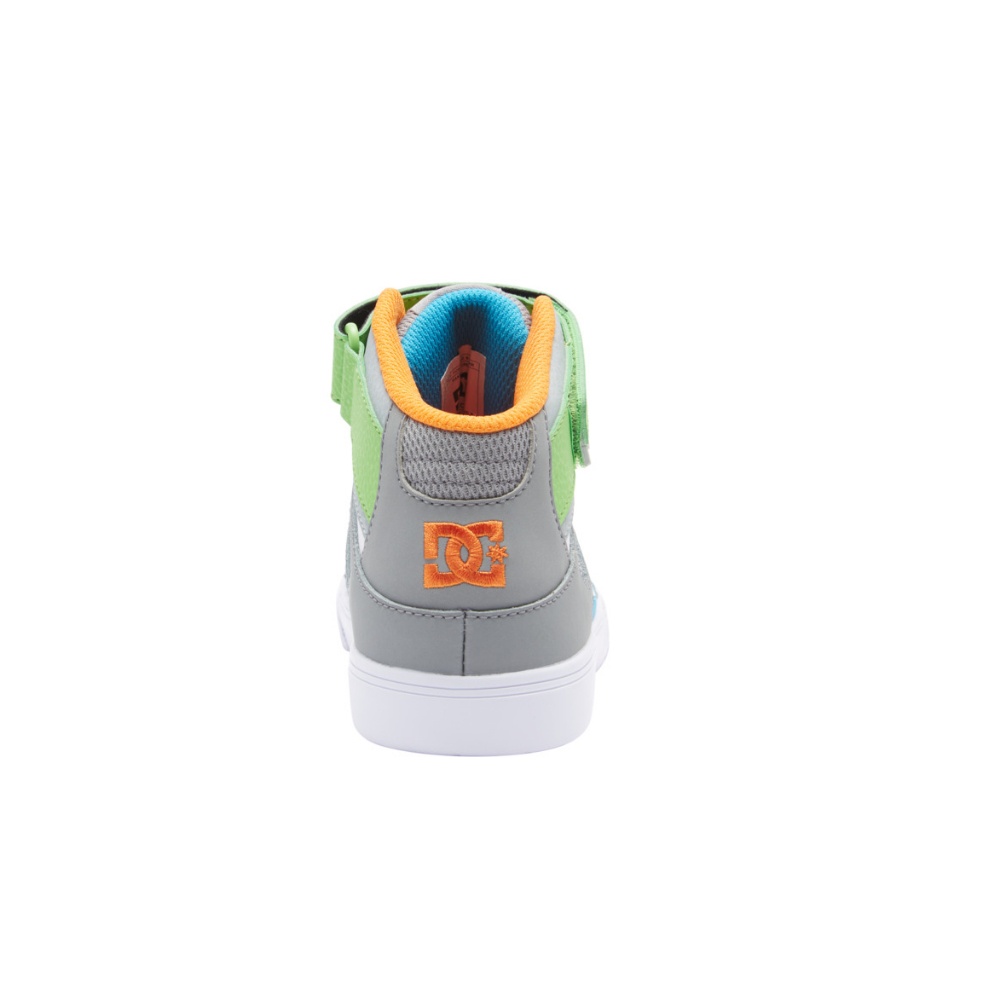 Boys Pure High-Top Ev High Top Leather Shoes In Grey/White