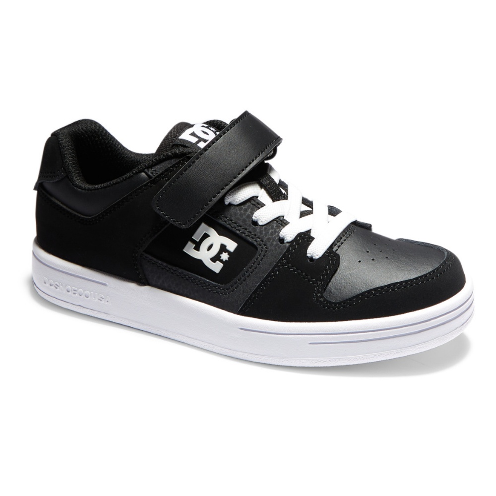 Boys Manteca 4 Elastic Waist Lace Shoes In Black/White