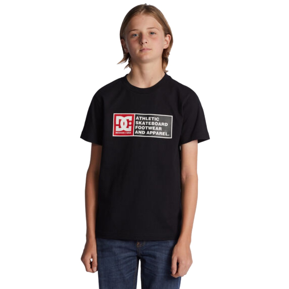 Boys DC Density Zone Tee In Black/Racing Red