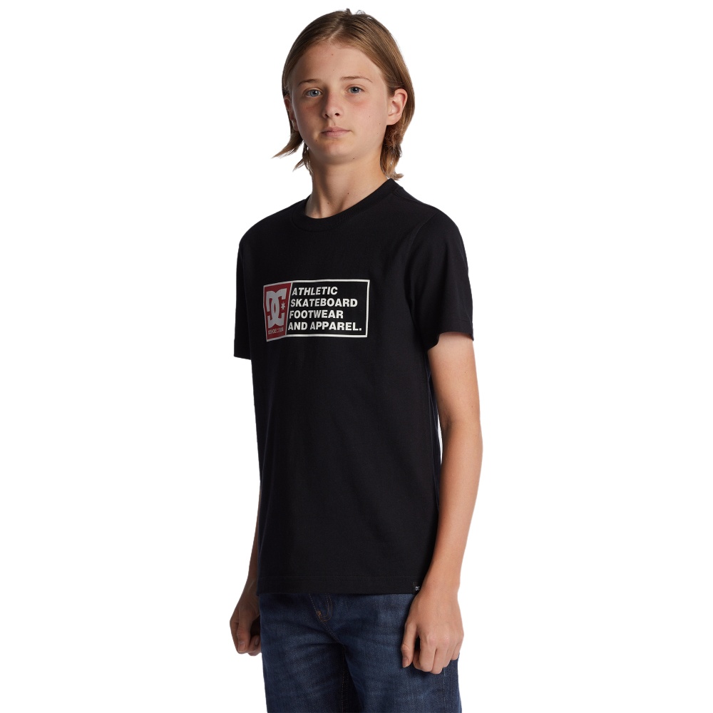Boys DC Density Zone Tee In Black/Racing Red