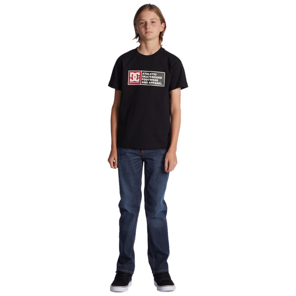Boys DC Density Zone Tee In Black/Racing Red