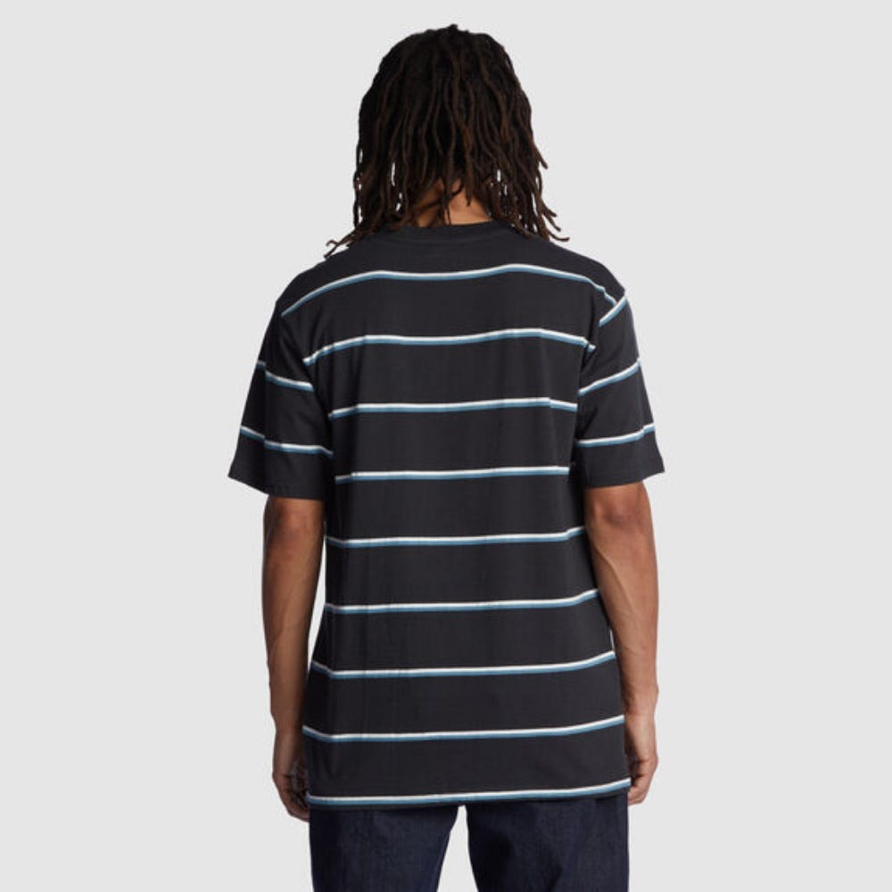 Mens Ruthless Stripe T-Shirt In Pirate Black Ruthless Stripe
