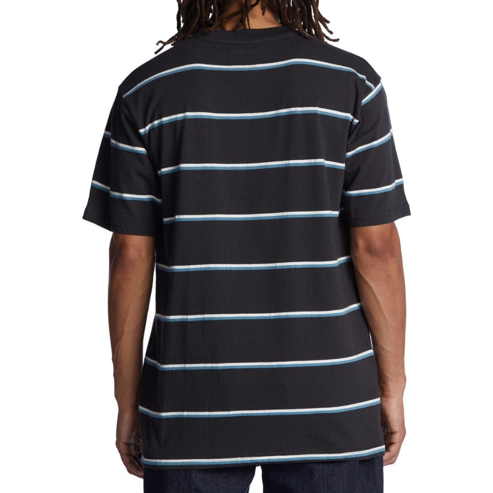 Mens Ruthless Stripe T-Shirt In Pirate Black Ruthless Stripe