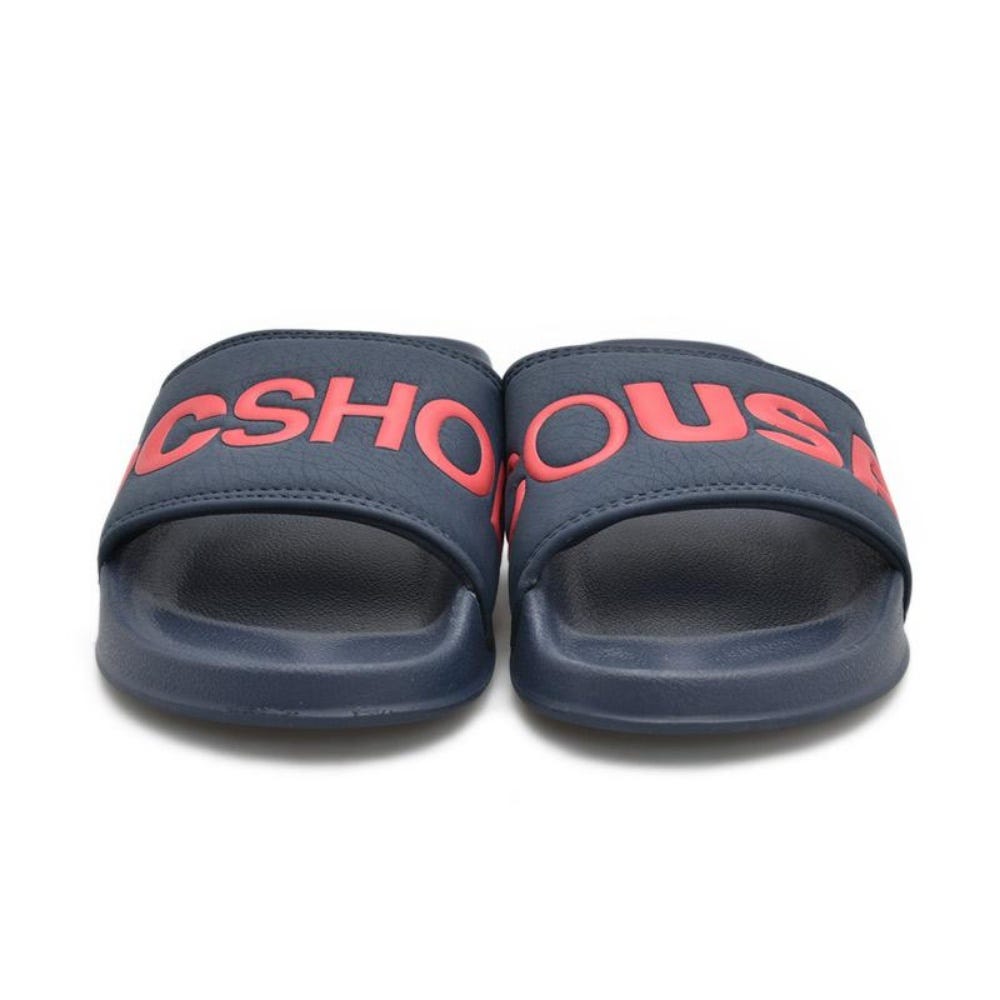 Mens Slide - Slider Sandals In Navy/Red