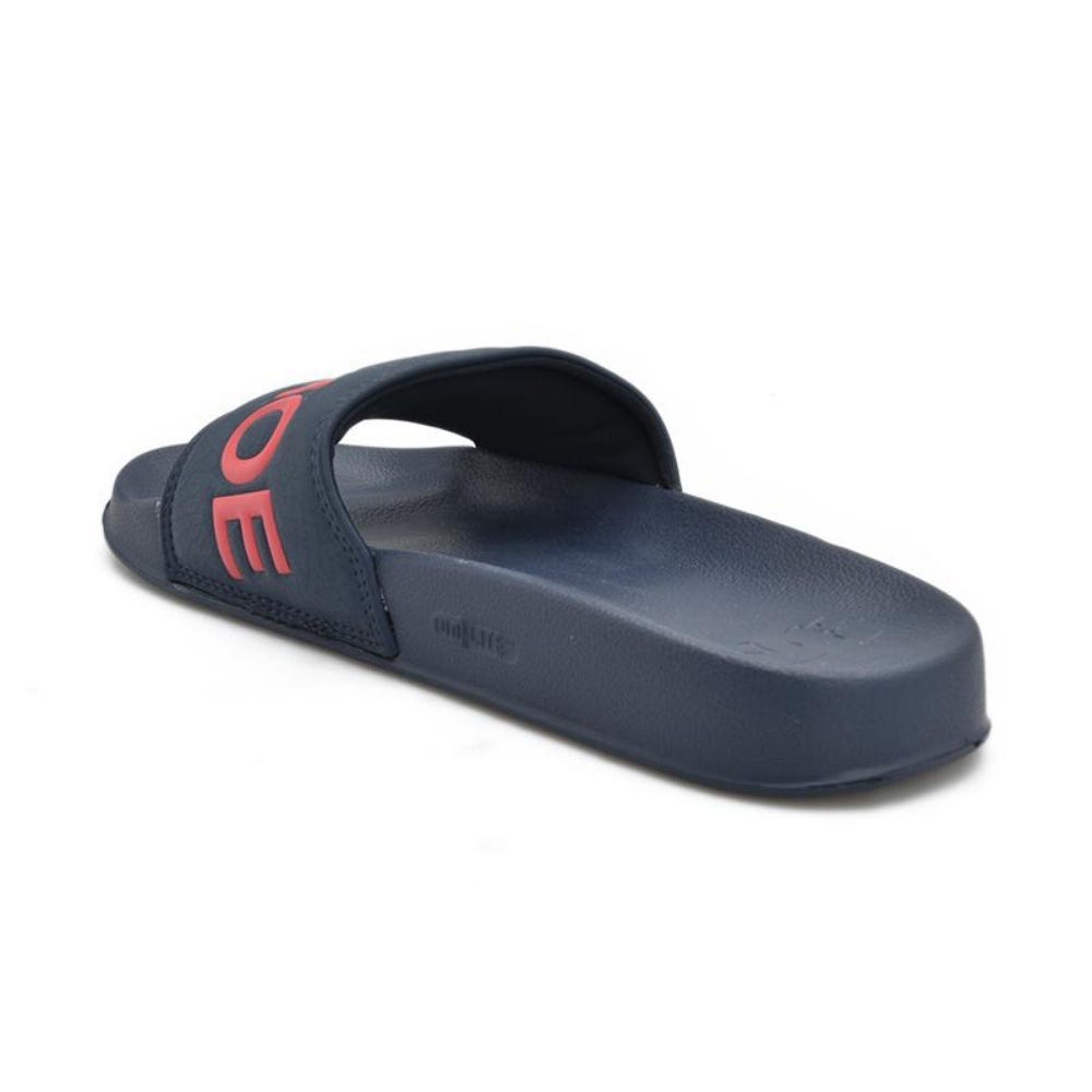 Mens Slide - Slider Sandals In Navy/Red