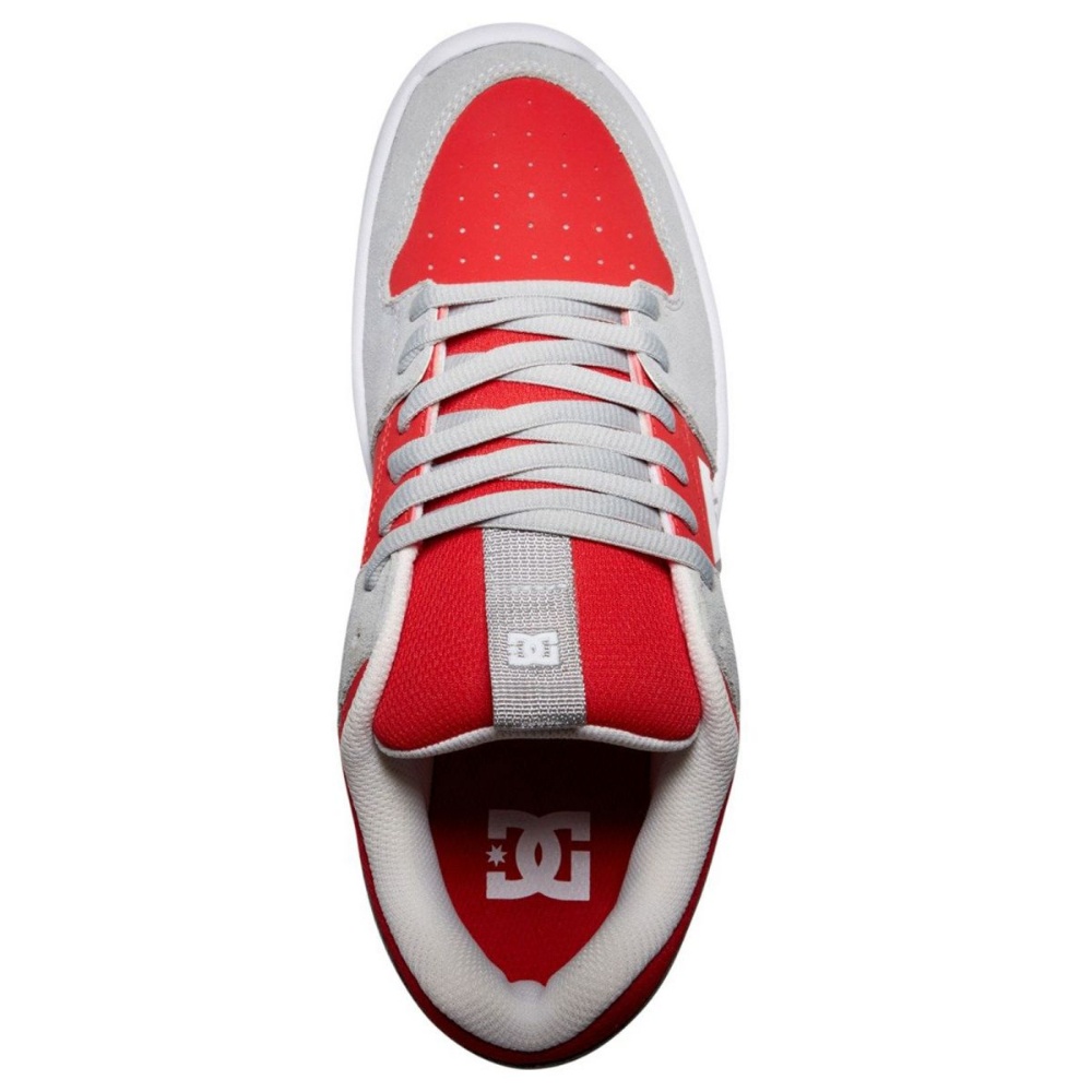 Mens Lynx Zero Leather Shoes In Grey/Red