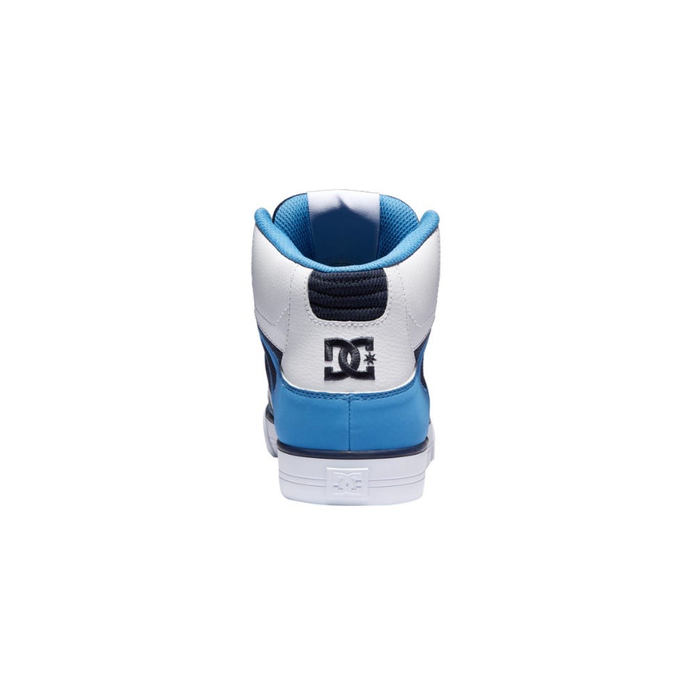 Mens Pure High-Top Shoes In White/Carolina Blue