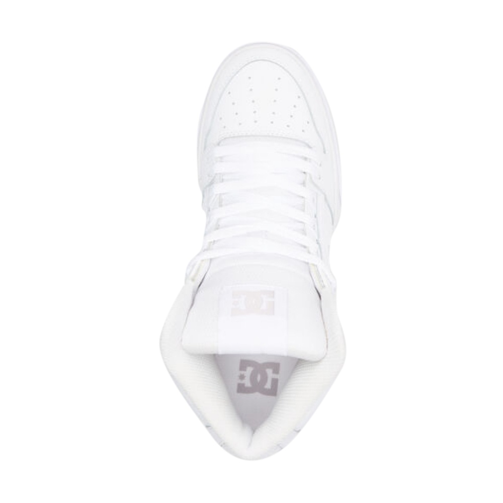 Mens Pure High-Top Shoes In White/Grey