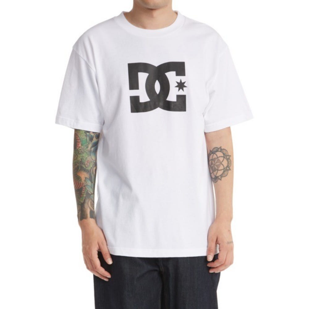 Mens Star T-Shirt In White