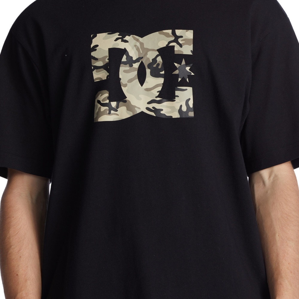 Mens Star Fill Heritage T-Shirt In Black/Stone Camo