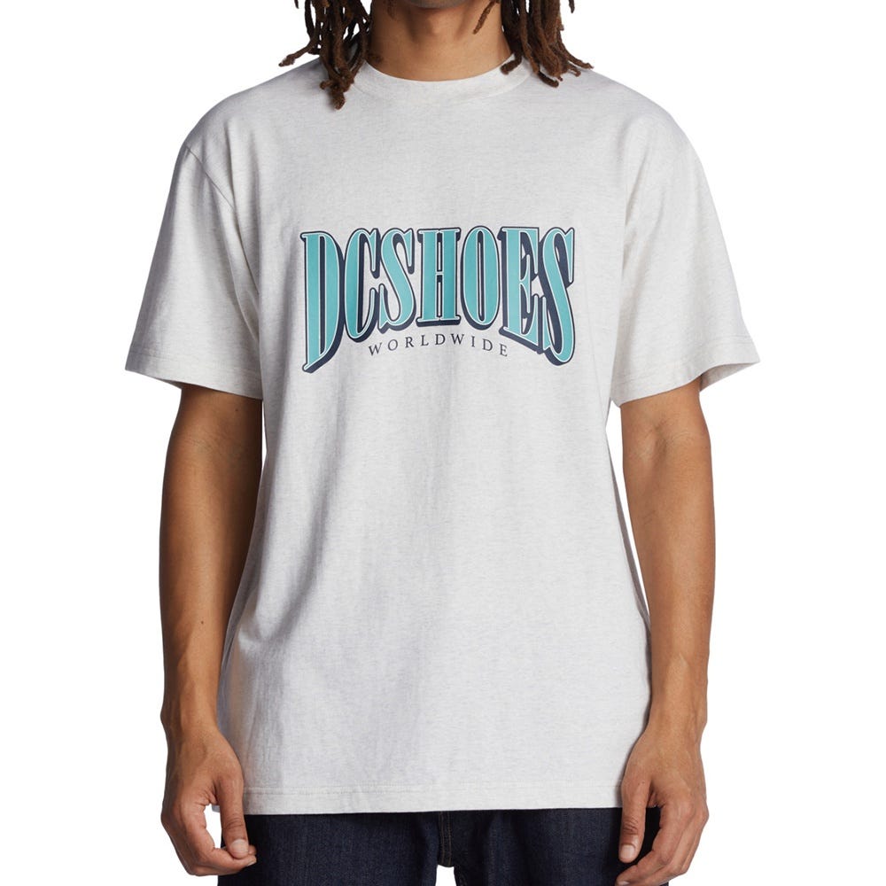 Mens Tall Stack T-Shirt In Snow Heather