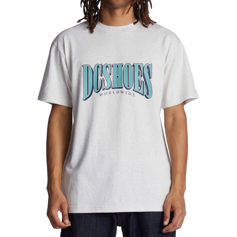 Mens Tall Stack T-Shirt In Snow Heather
