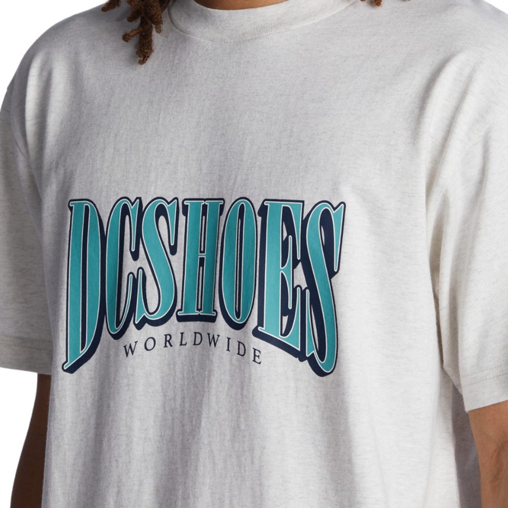 Mens Tall Stack T-Shirt In Snow Heather