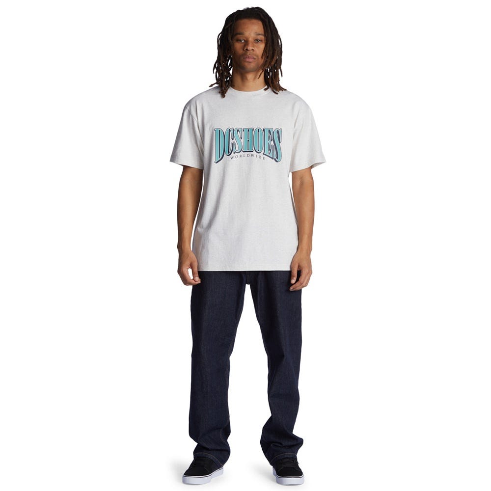 Mens Tall Stack T-Shirt In Snow Heather