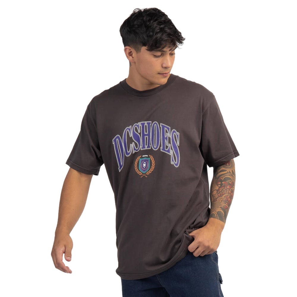 Mens Upper Class T-Shirt In Black Enzyme Wash