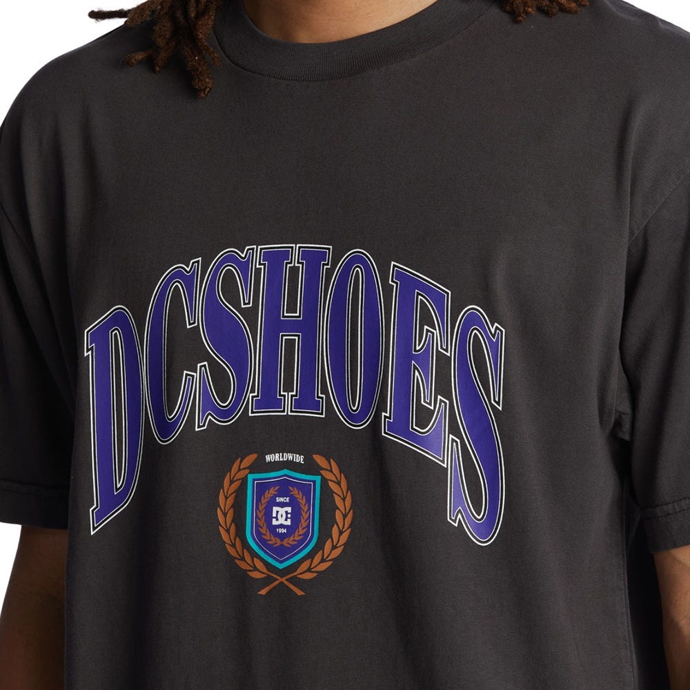 Mens Upper Class T-Shirt In Black Enzyme Wash