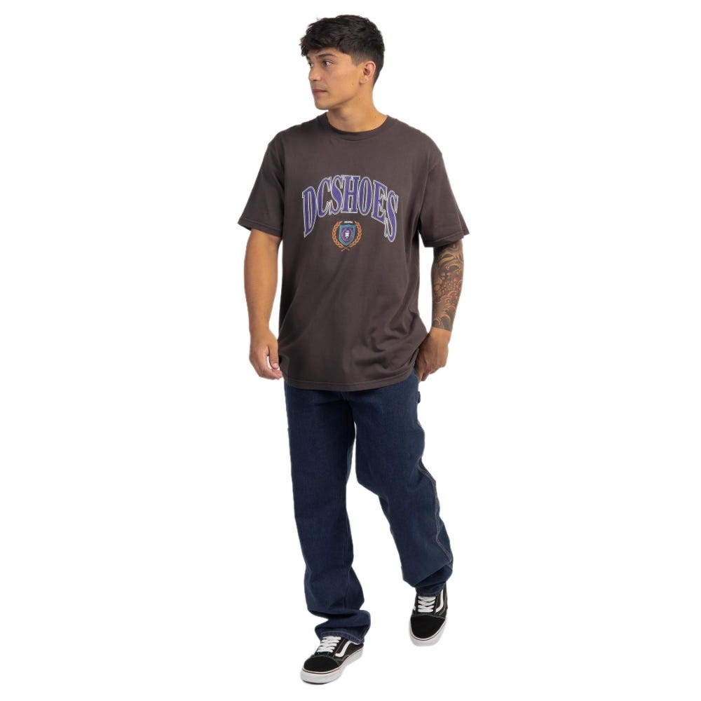 Mens Upper Class T-Shirt In Black Enzyme Wash