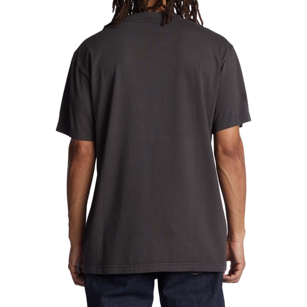 Mens Shatter T-Shirt In Black Enzyme Wash