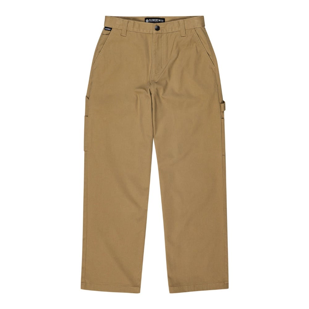 Boy's 8-16 Twill Straight Fit Trousers In Khaki