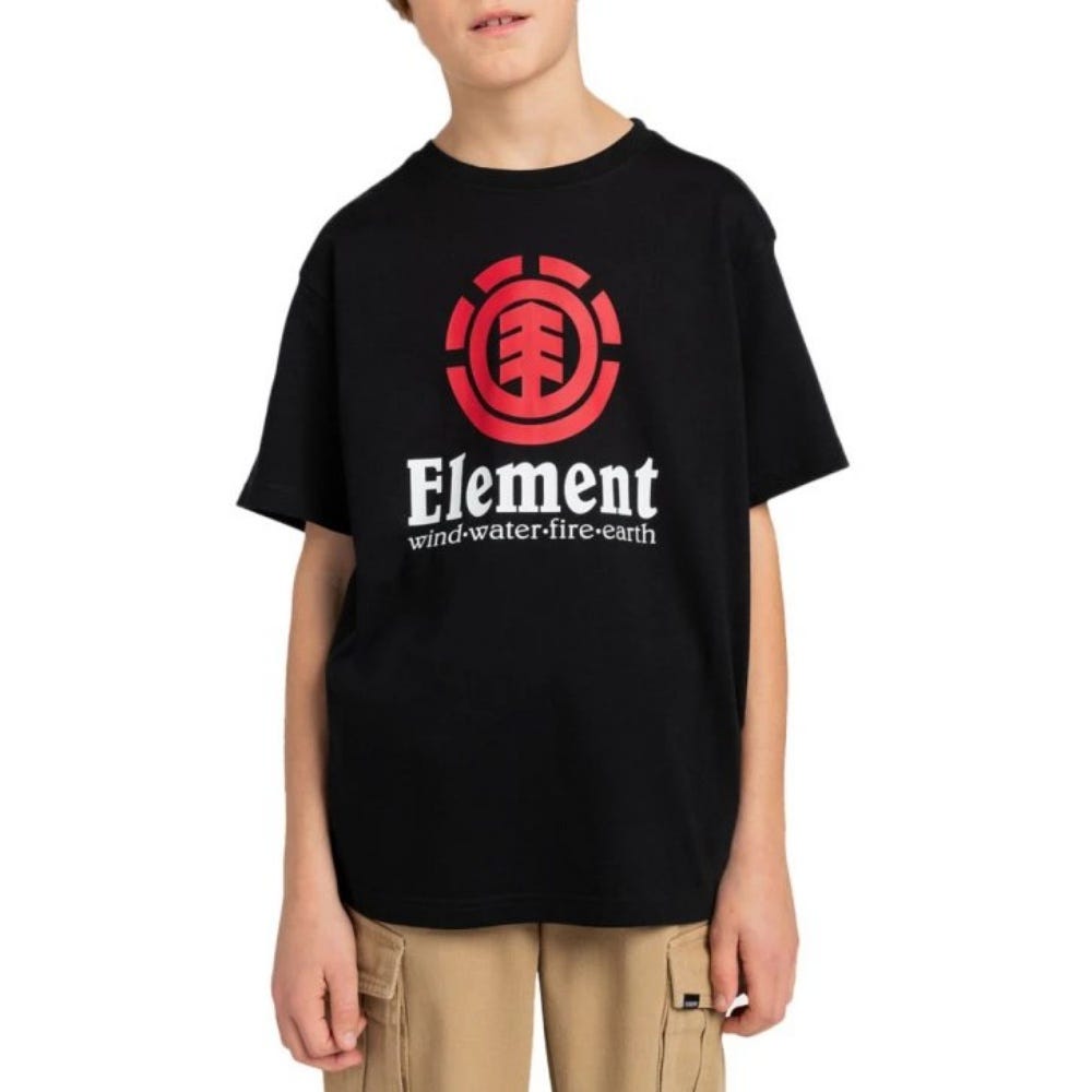 Boy's 8-16 Vertical T-Shirt In Flint Black
