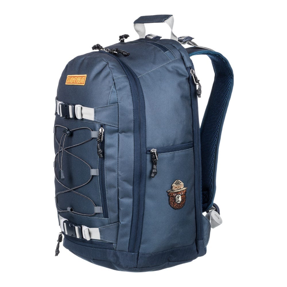 Mens X Smokey Bear Scheme Skate Backpack In Midnight Navy