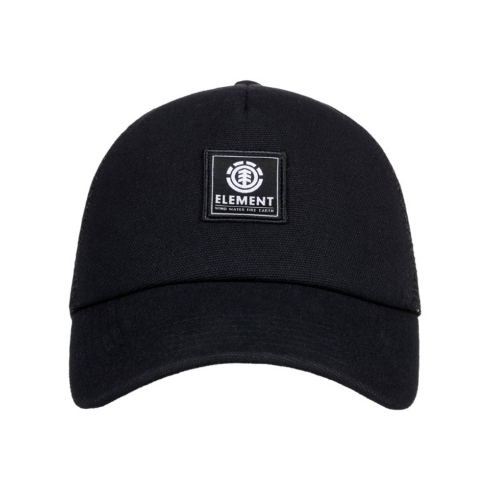 Mens Icon Mesh Trucker Hat In All Black