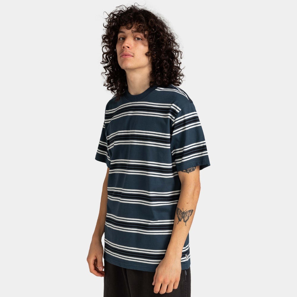 Mens Rentfill T-Shirt In Midnight Navy