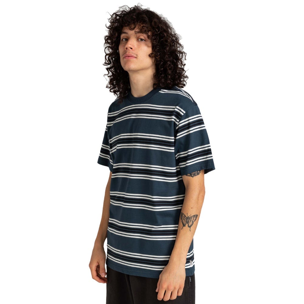 Mens Rentfill T-Shirt In Midnight Navy