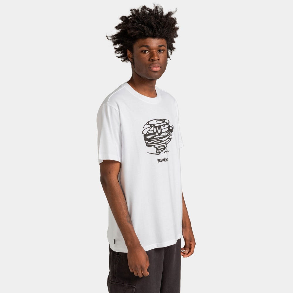 Mens Stormy T-Shirt In Optic White
